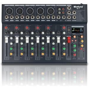 M7 5V supply Unpowered Recording Mixers with 99DSP MP3 USB DJ Bluetooth Audio Mi